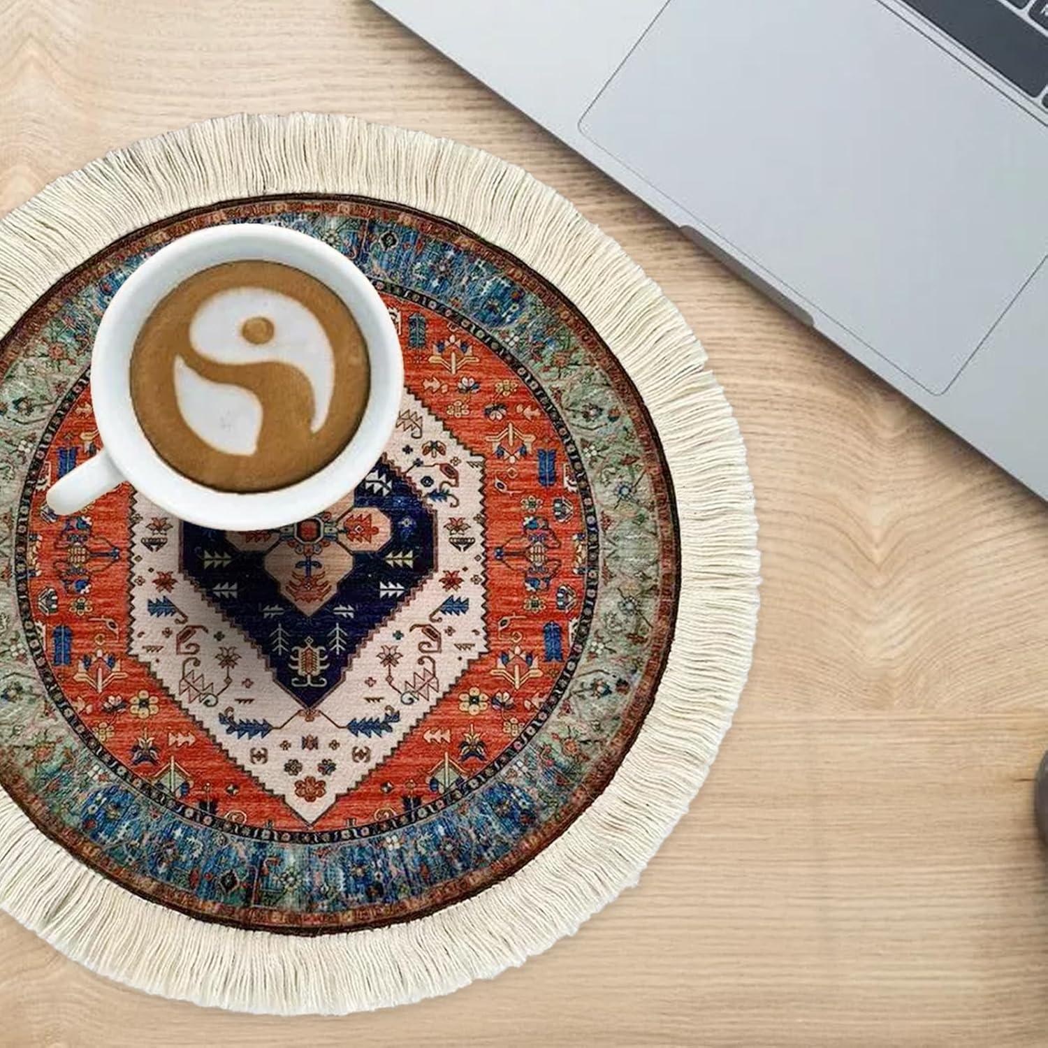 Alfombrilla de Ratón Redonda Antideslizante famassiser 24cm