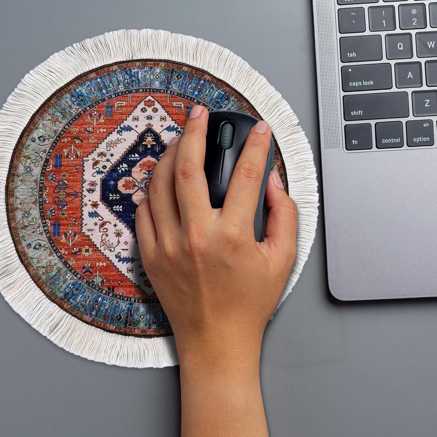 Alfombrilla de Ratón Redonda Antideslizante famassiser 24cm