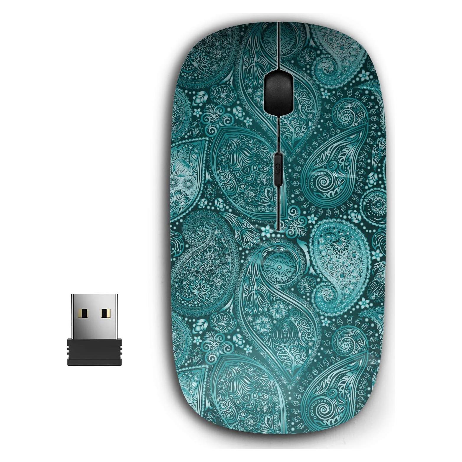 Ratón Inalámbrico Ergonómico KAWAMOUSE Floral 2.4GHz