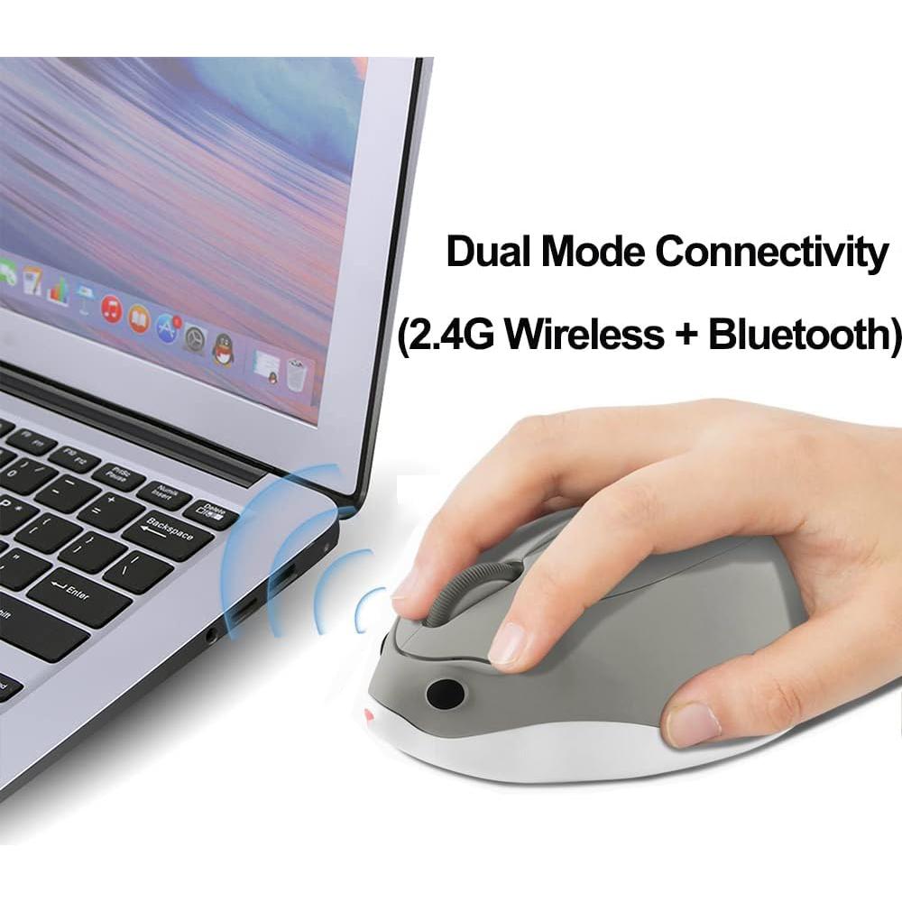 Ratón Inalámbrico Bluetooth Kawaii Forma de Hámster SHARE SUNSHINE