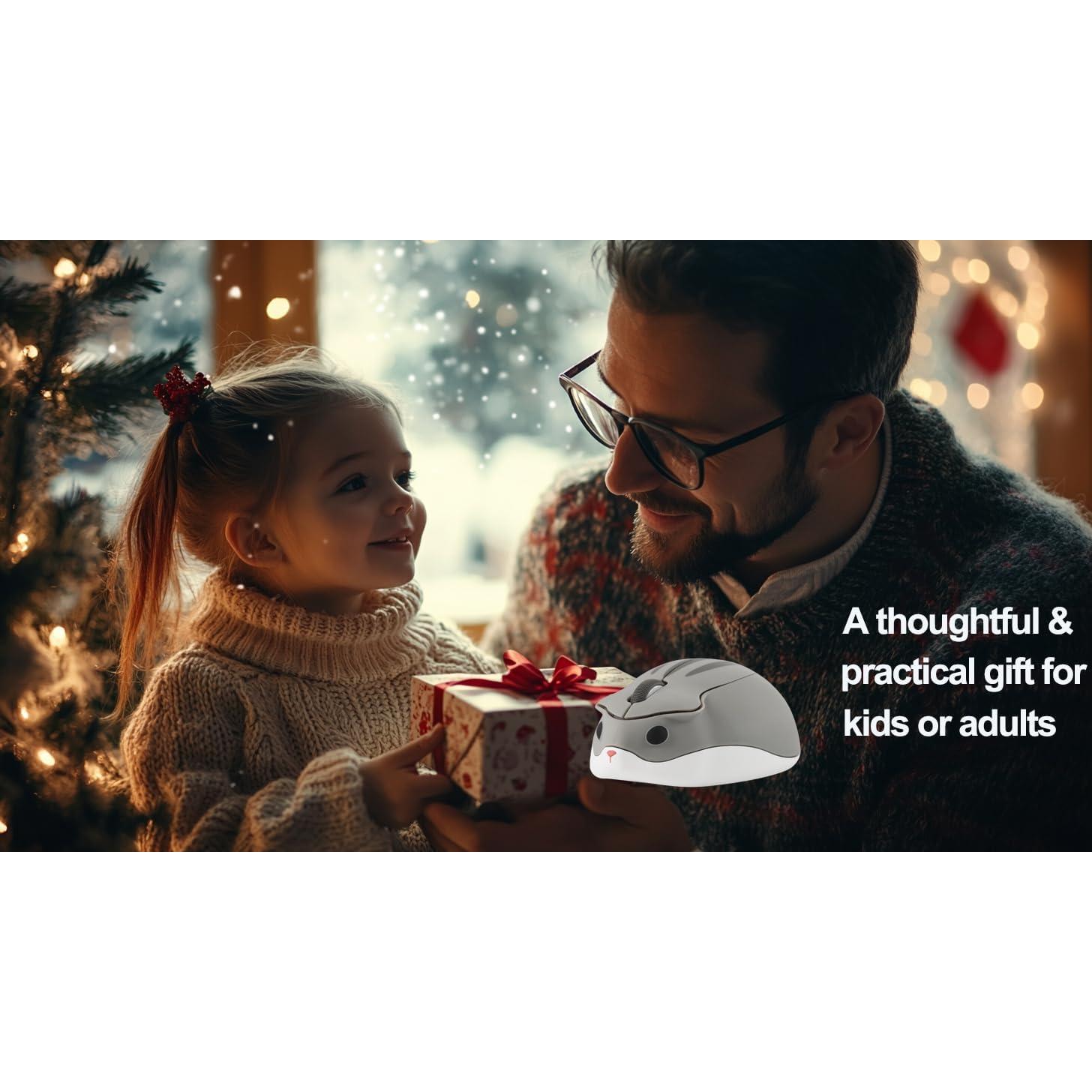 Ratón Inalámbrico Bluetooth Kawaii Forma de Hámster SHARE SUNSHINE