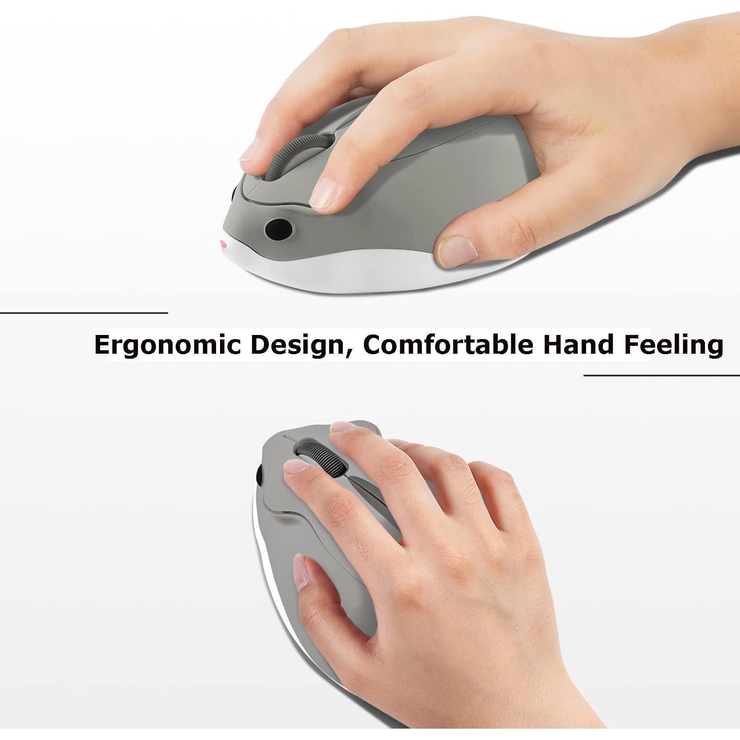 Ratón Inalámbrico Bluetooth Kawaii Forma de Hámster SHARE SUNSHINE