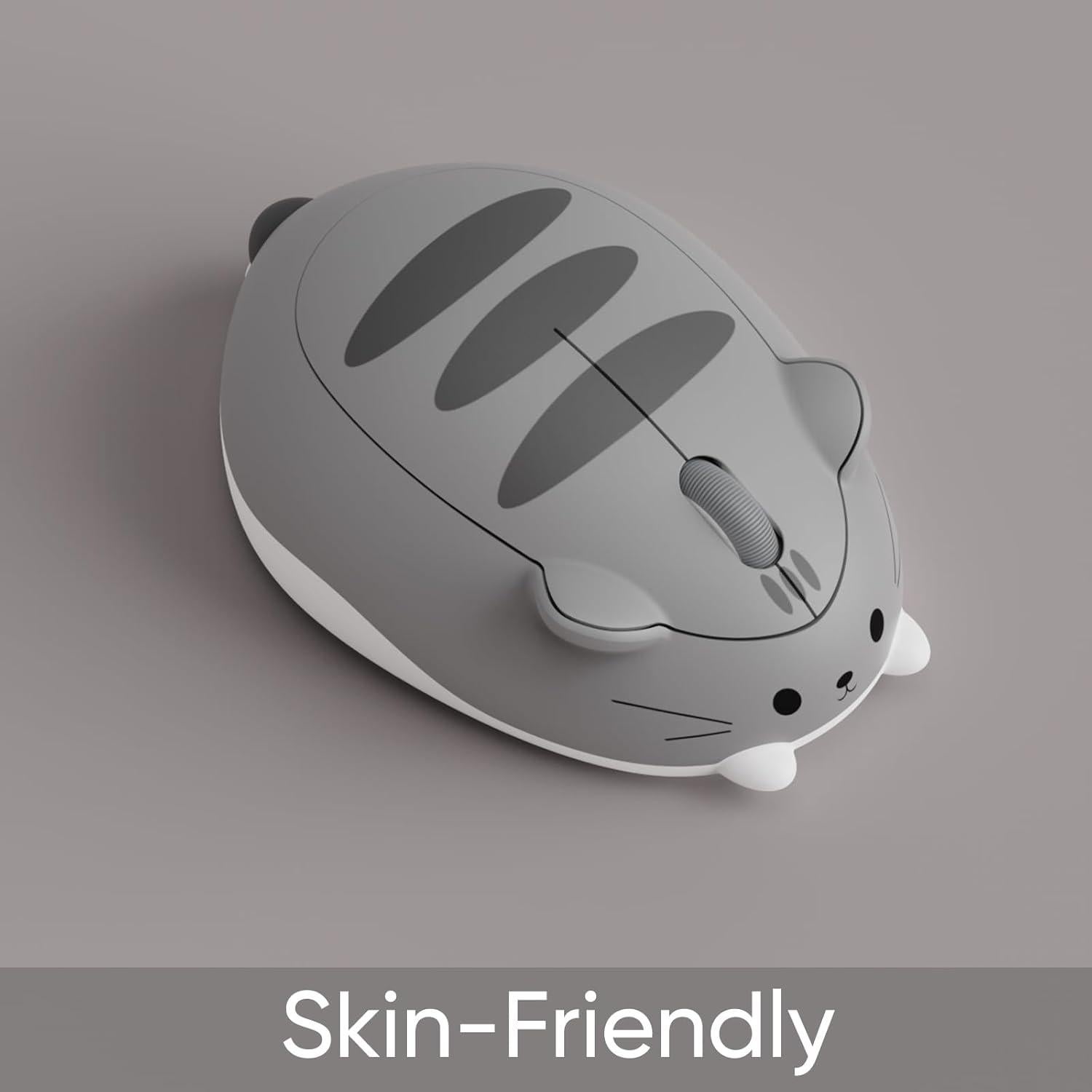 Ratón Inalámbrico para Juegos Akko Gato Gris Mimo 1200 DPI