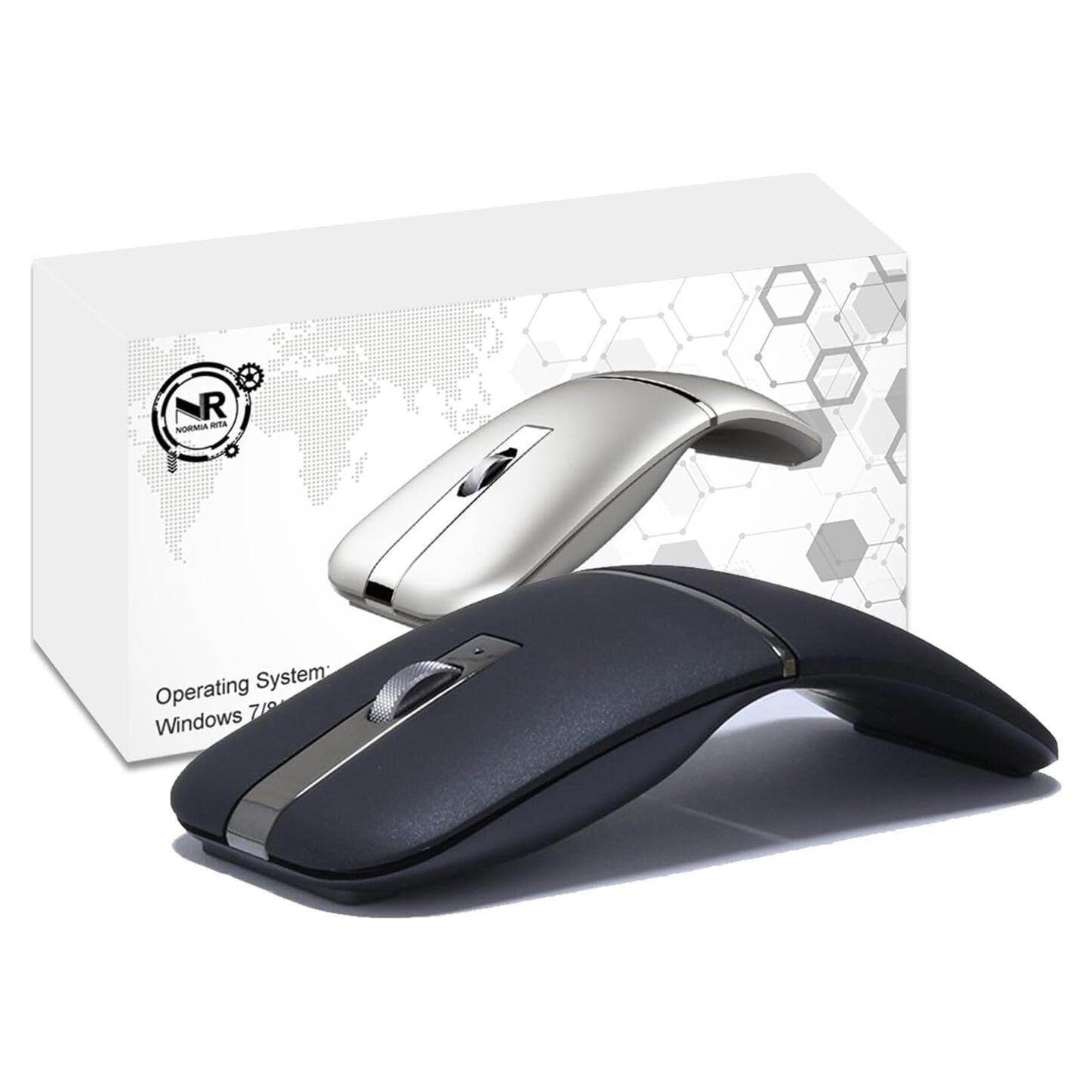 Ratón Inalámbrico Plegable NORMIA RITA Gris Bluetooth 5.0