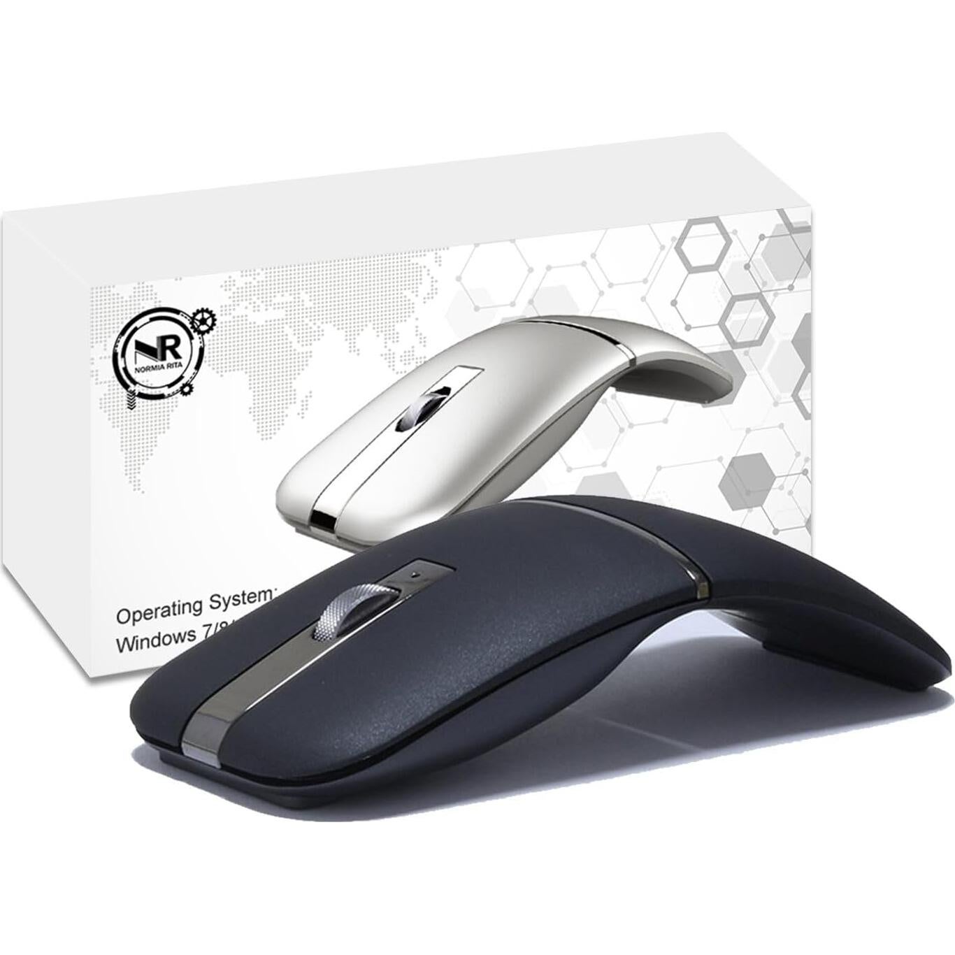 Ratón Inalámbrico Plegable NORMIA RITA Gris Bluetooth 5.0