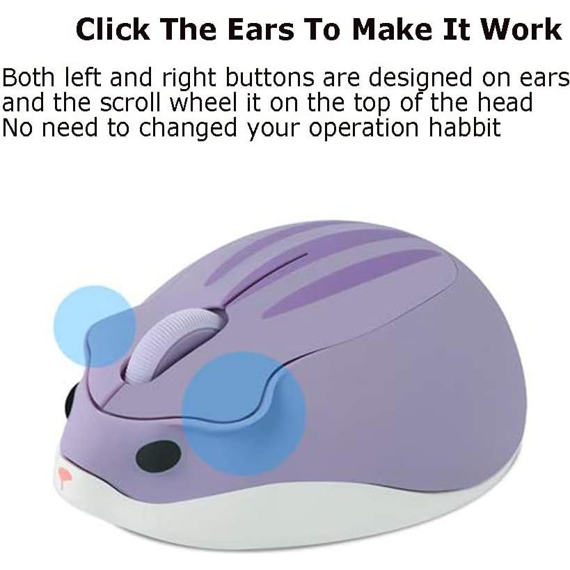 Ratón Óptico Inalámbrico SXBan en Forma de Hámster 1200DPI