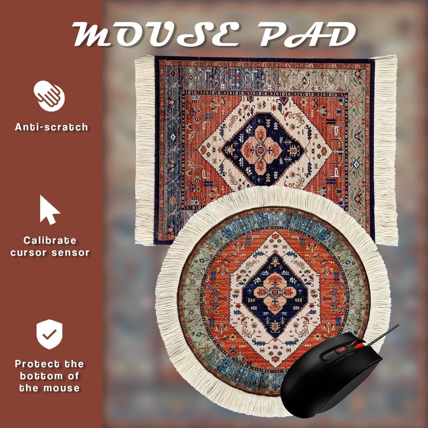 Juego de 2 Alfombrillas de Ratón Antideslizantes Antdean