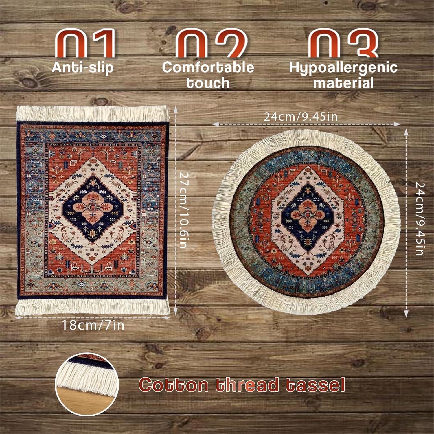 Juego de 2 Alfombrillas de Ratón Antideslizantes Antdean