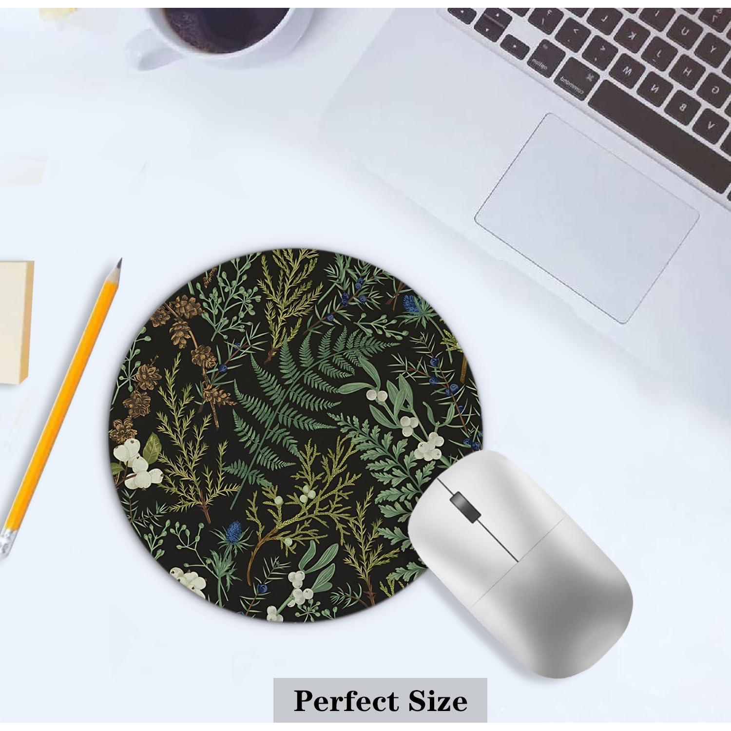 Alfombrilla de Ratón XUNLURY Verde Hojas Helecho 20.1cm