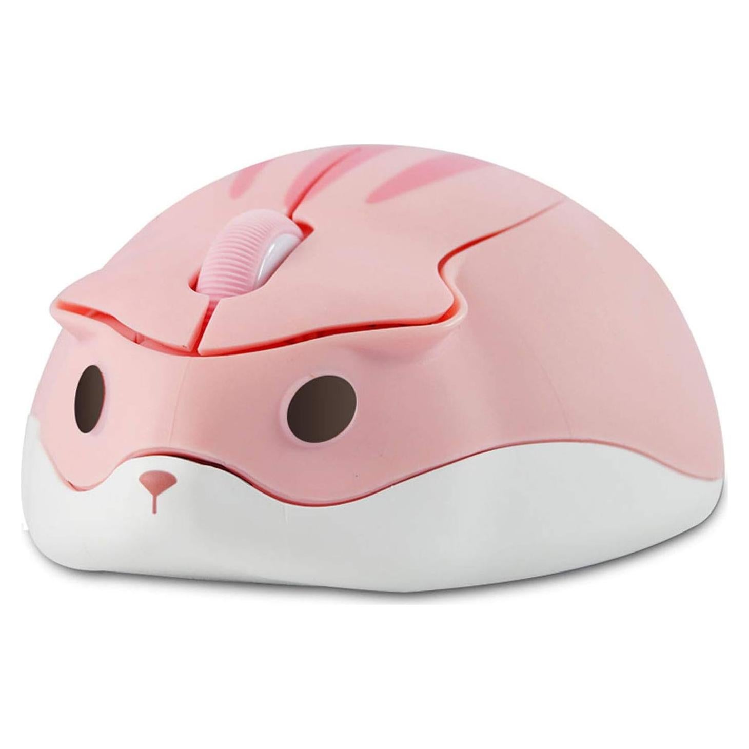 Ratón Inalámbrico Silencioso CHUYI Rosa 1200DPI Mini Hámster