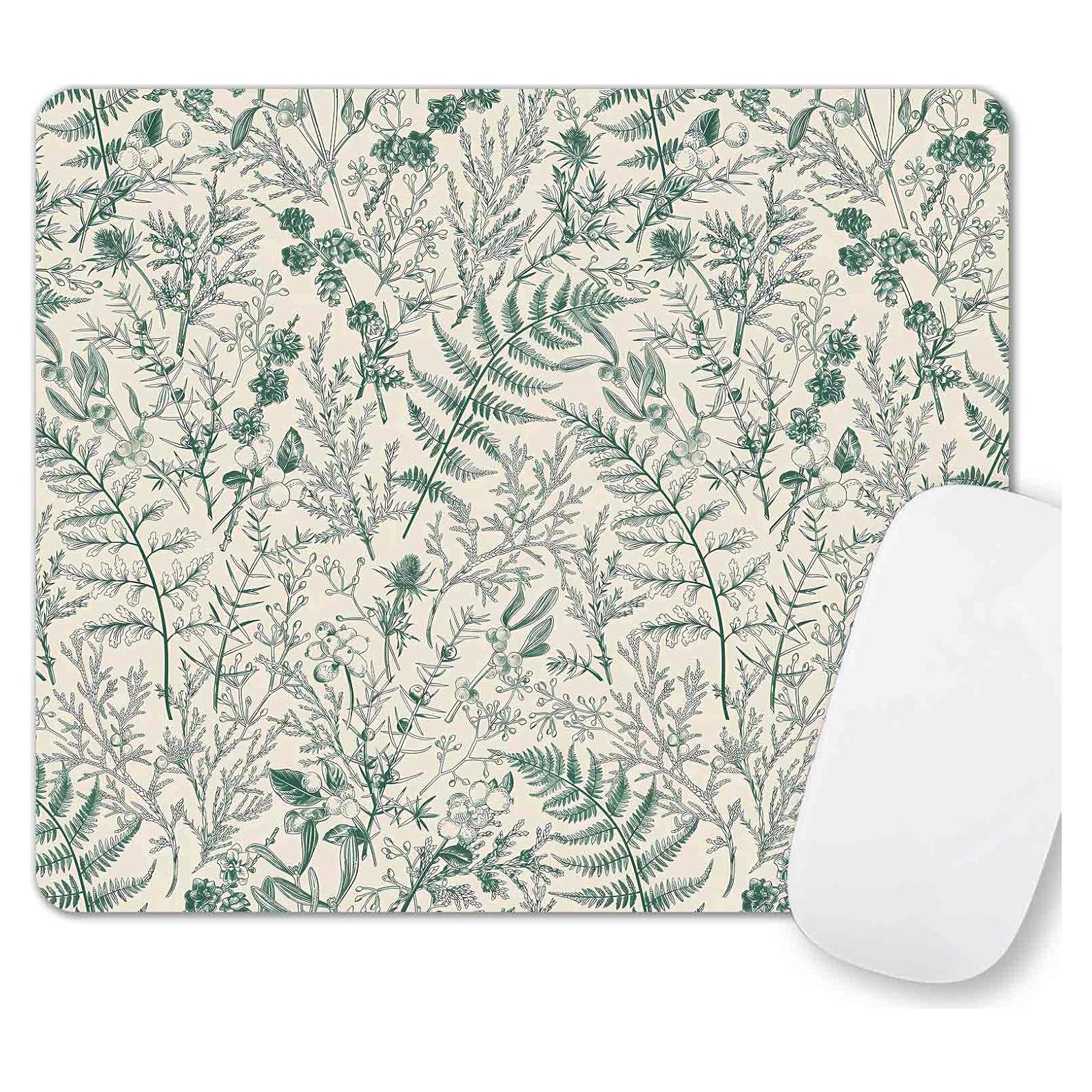 Alfombrilla de Ratón SXCKANG Botánica Vintage 24x20 cm Antideslizante