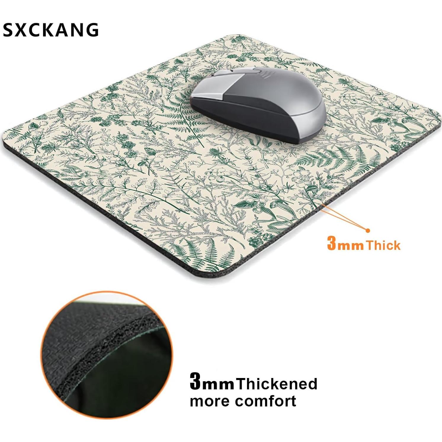 Alfombrilla de Ratón SXCKANG Botánica Vintage 24x20 cm Antideslizante