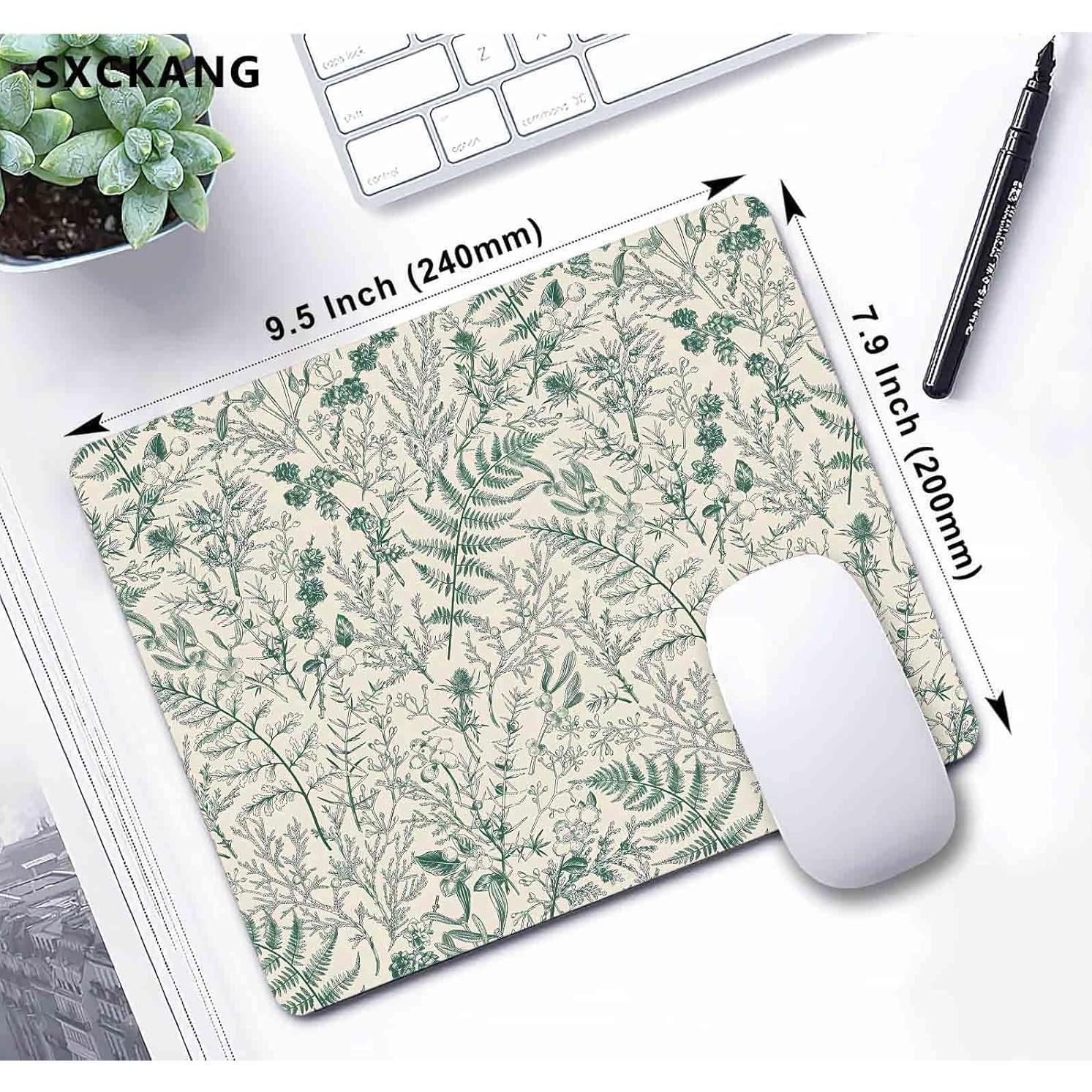 Alfombrilla de Ratón SXCKANG Botánica Vintage 24x20 cm Antideslizante