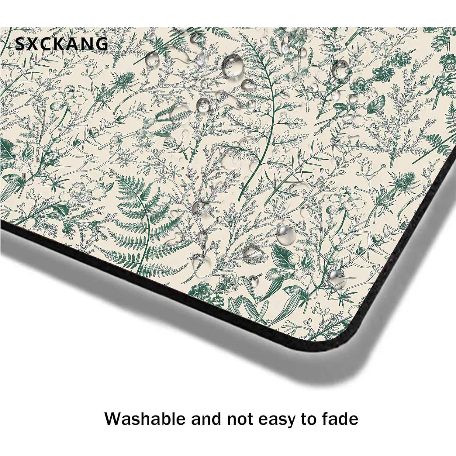 Alfombrilla de Ratón SXCKANG Botánica Vintage 24x20 cm Antideslizante