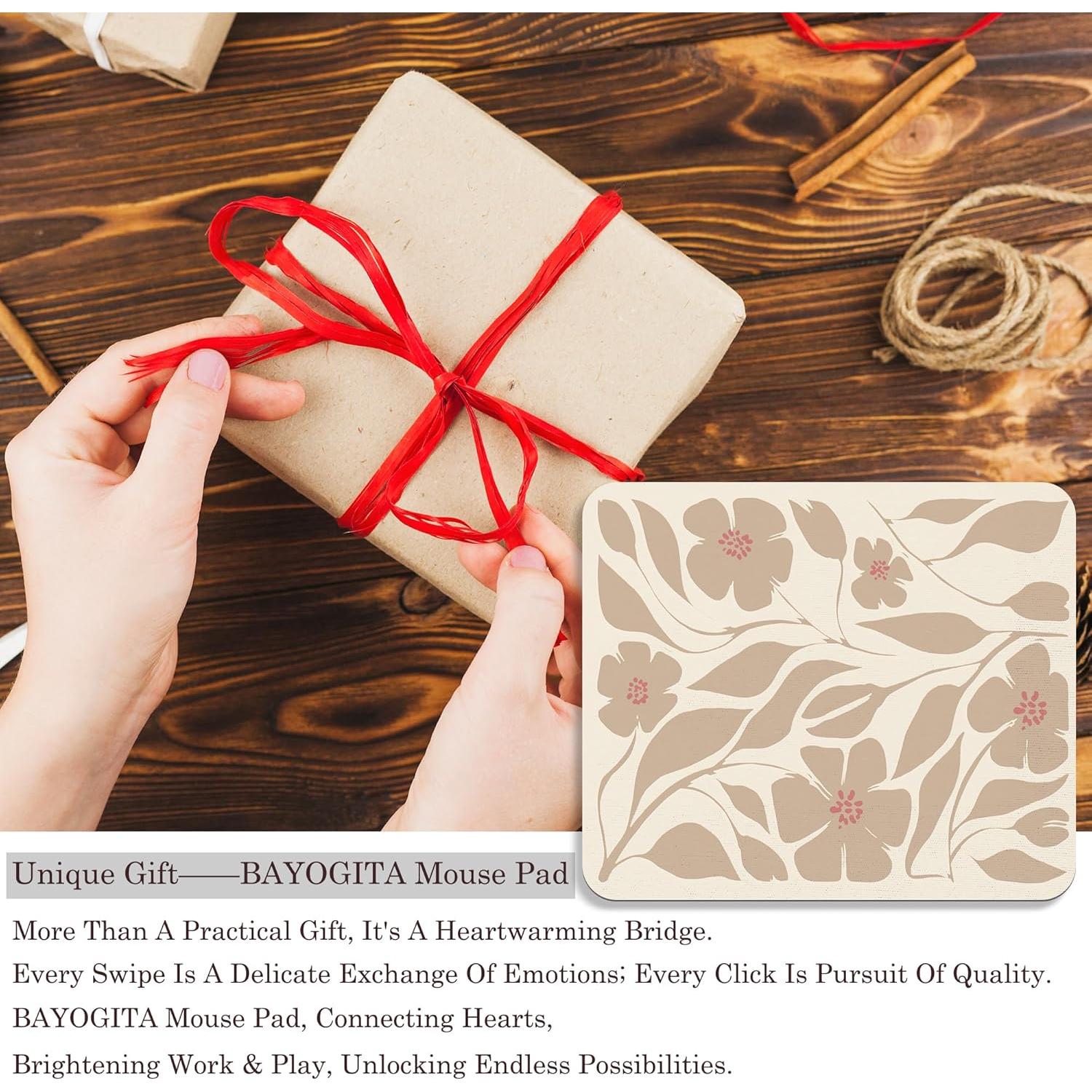 Alfombrilla de Ratón BAYOGITA Floral Beige 24.1x20.3 cm