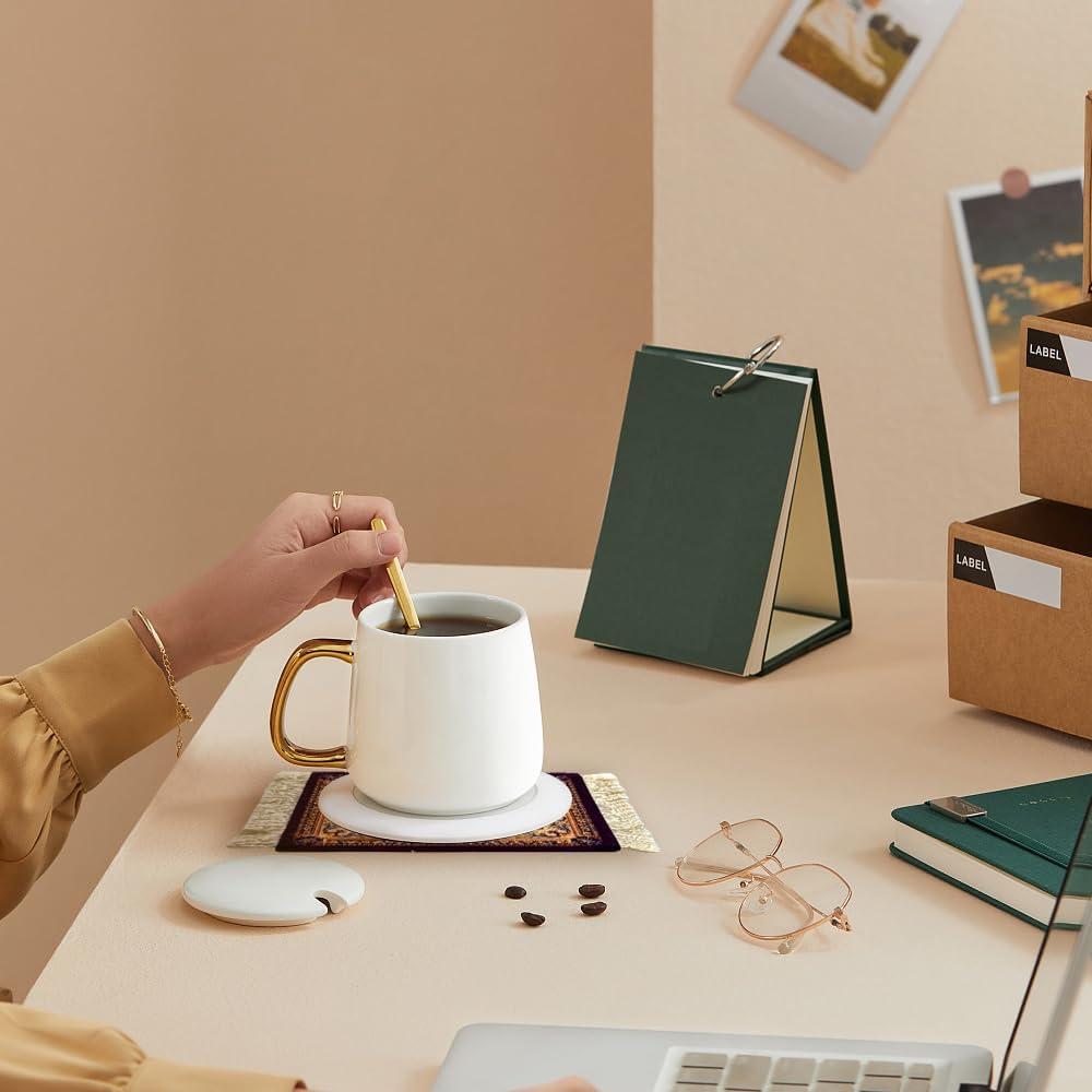 Alfombrilla de Ratón FDTCHENG con Posavasos - Diseño Vintage