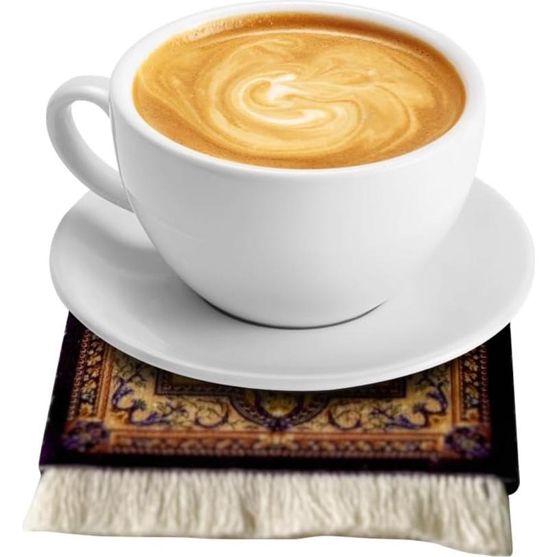 Alfombrilla de Ratón FDTCHENG con Posavasos - Diseño Vintage