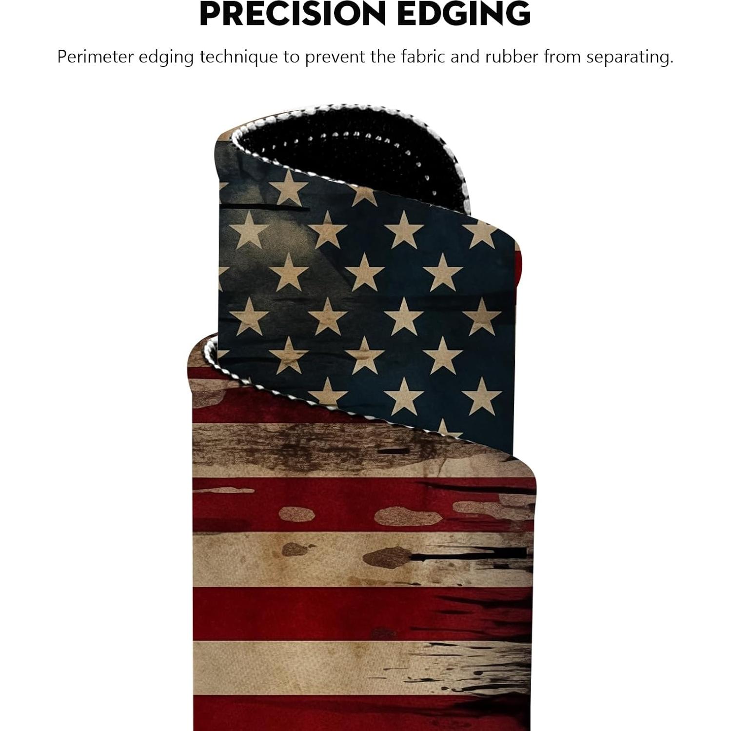 Alfombrilla de Ratón Eiszuso Vintage Bandera Americana 25.9x21.1cm