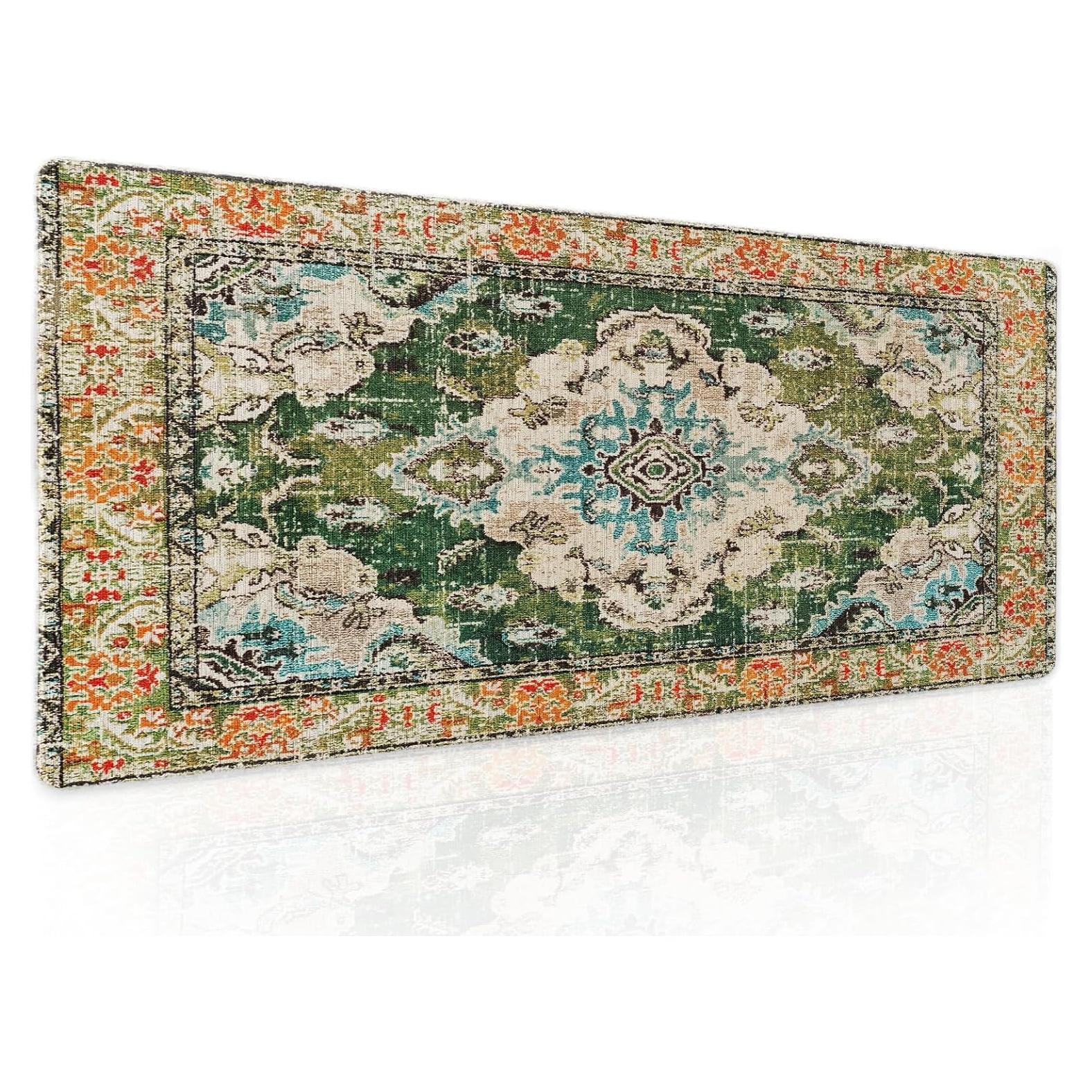 Alfombrilla de Ratón Aportt Vintage XL Verde 80x30 cm Antideslizante