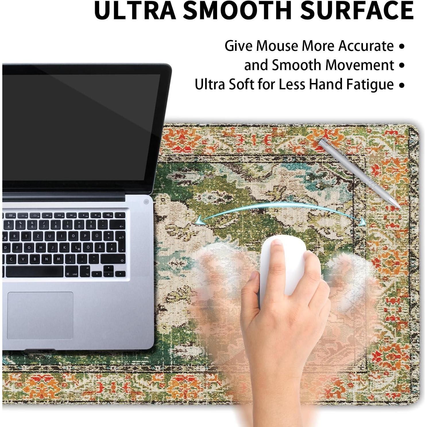 Alfombrilla de Ratón Aportt Vintage XL Verde 80x30 cm Antideslizante