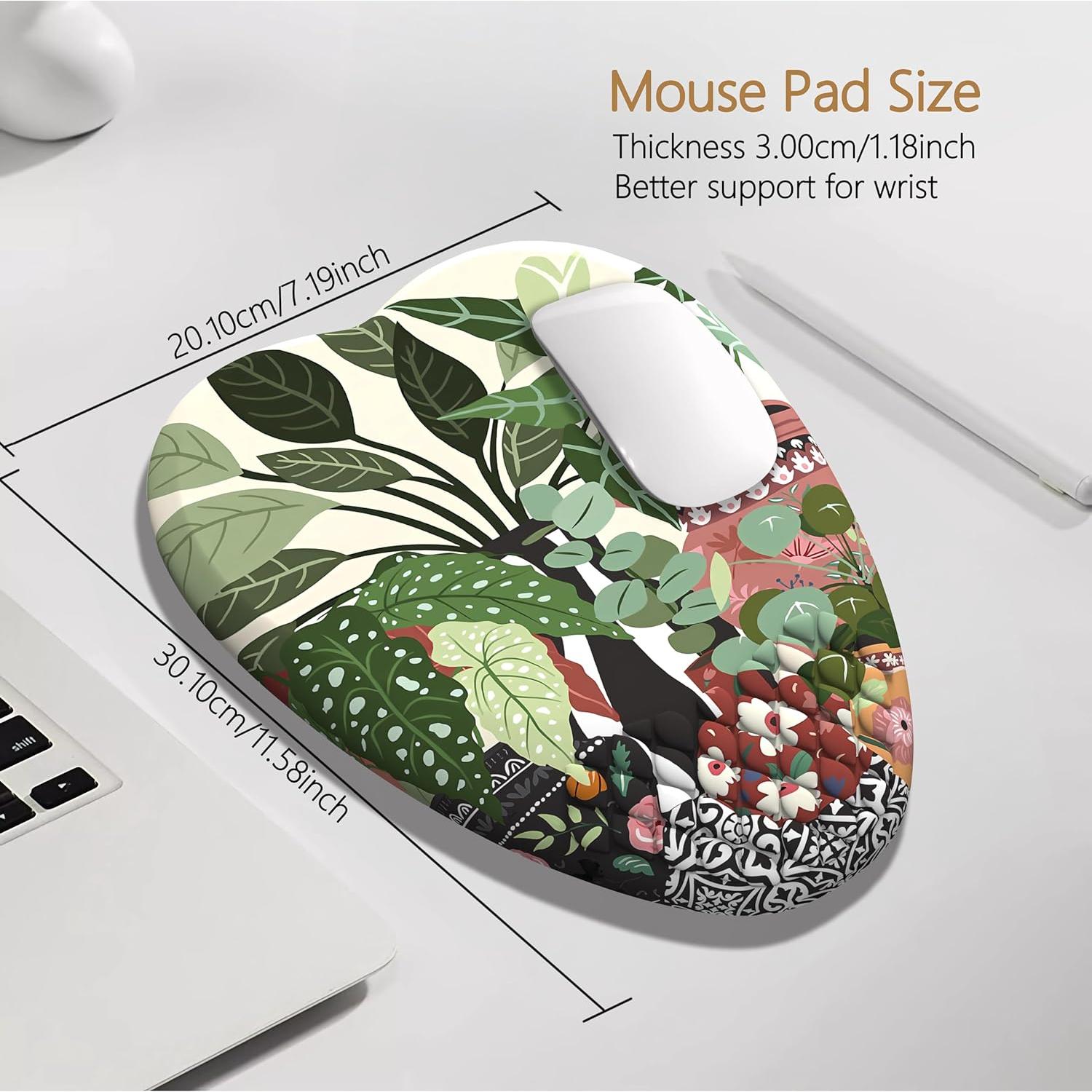 Reposamuñecas ergonómico YKJWW en forma de corazón 29.5x18.3cm