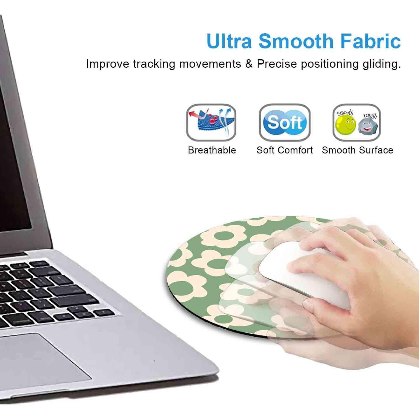 Alfombrilla de Ratón Redonda IMAYONDIA Verde 20x20cm Antideslizante