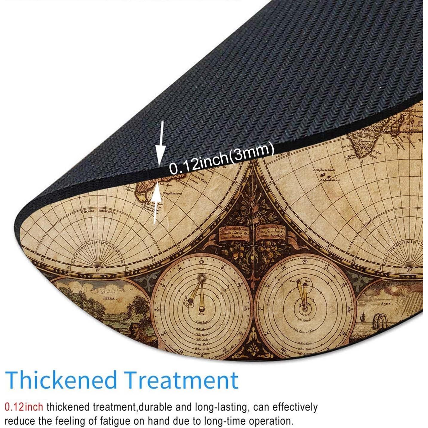 Alfombrilla de Ratón Nphuriy Mapa Mundial Vintage 200x200mm