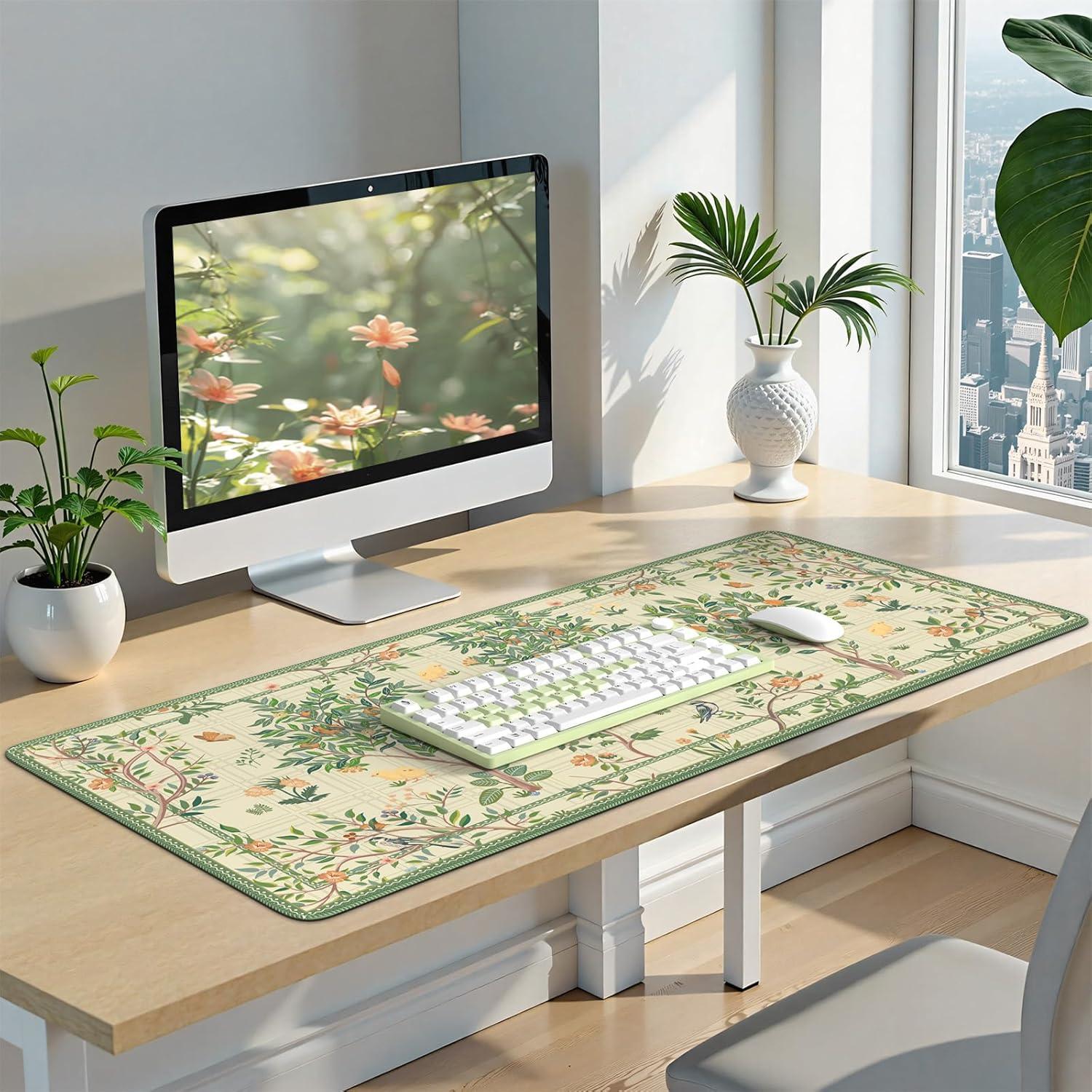 Alfombrilla de Escritorio Grande Anyshock Beige 400x900mm