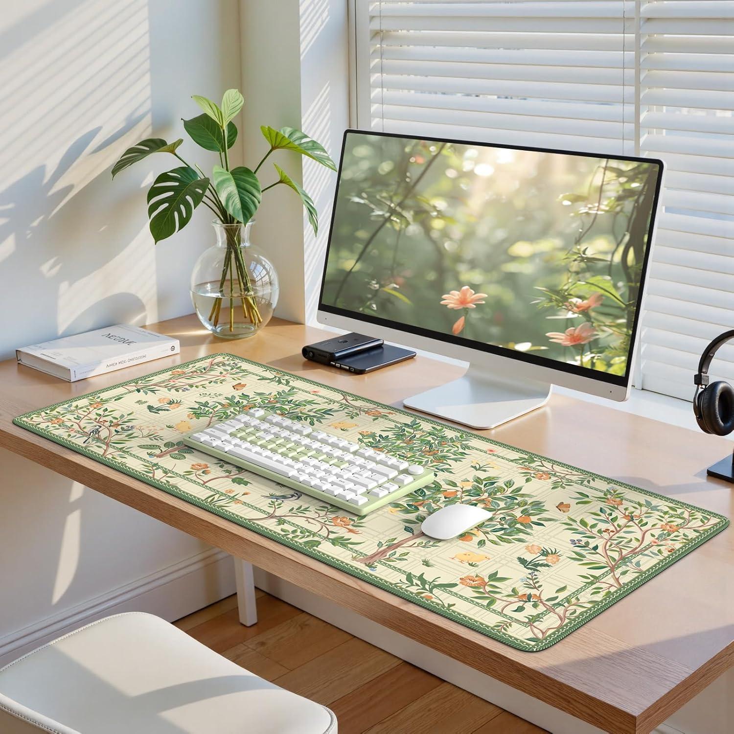 Alfombrilla de Escritorio Grande Anyshock Beige 400x900mm