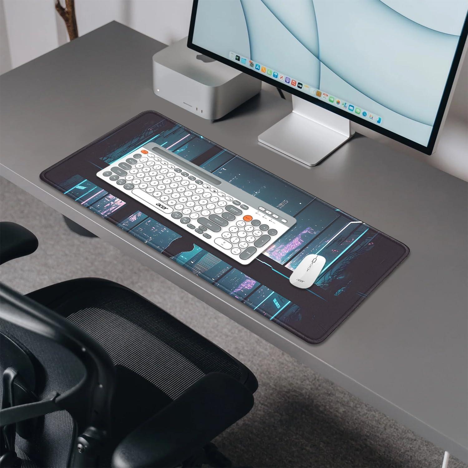 Alfombrilla de Ratón Grande LZVCTMO Gato Negro 69.85x29.97 cm