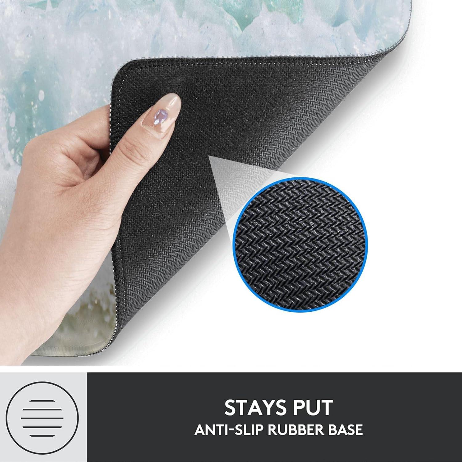 Gaming Mouse Pad, Vintage Car Route 66 Mouse Pad, Desk Mat, Non-Slip Rubber Base MousePads for Computers Laptop Office School Home Accessories Decor 31.5" x 11.8"