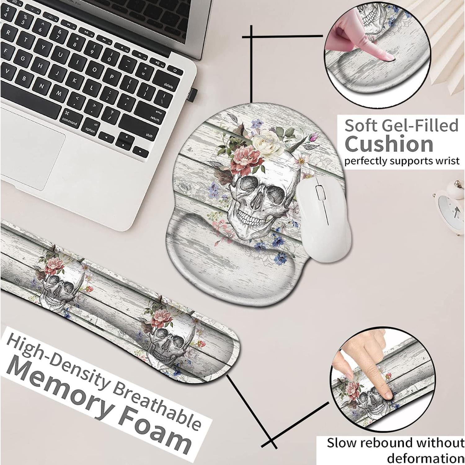 Alfombrilla de Ratón Ergonómica JVGFYNKL con Soporte de Gel
