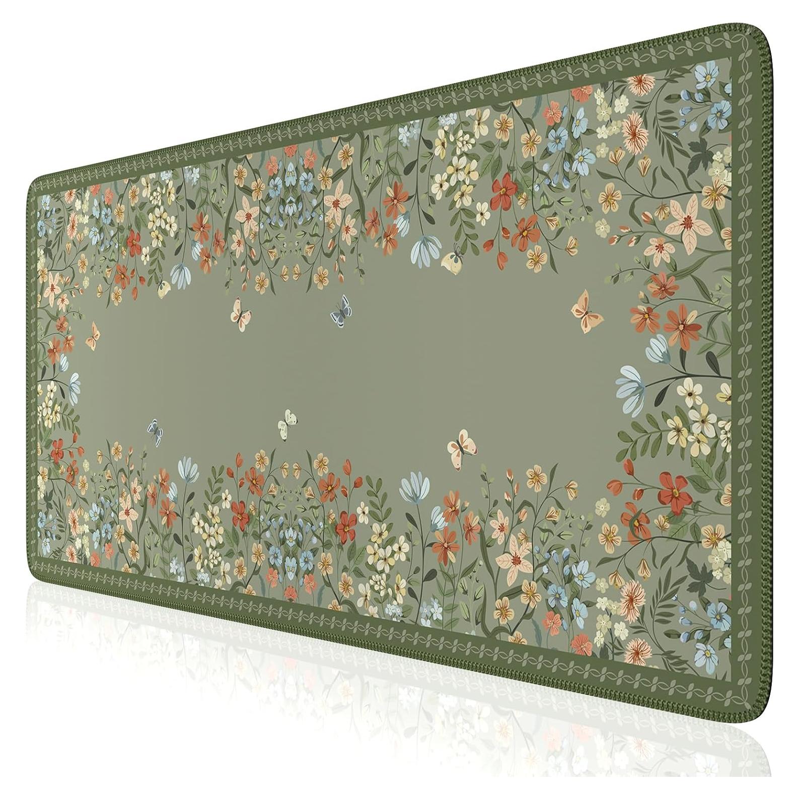 Alfombrilla de Escritorio iCasso Verde Salvia XXL Antideslizante