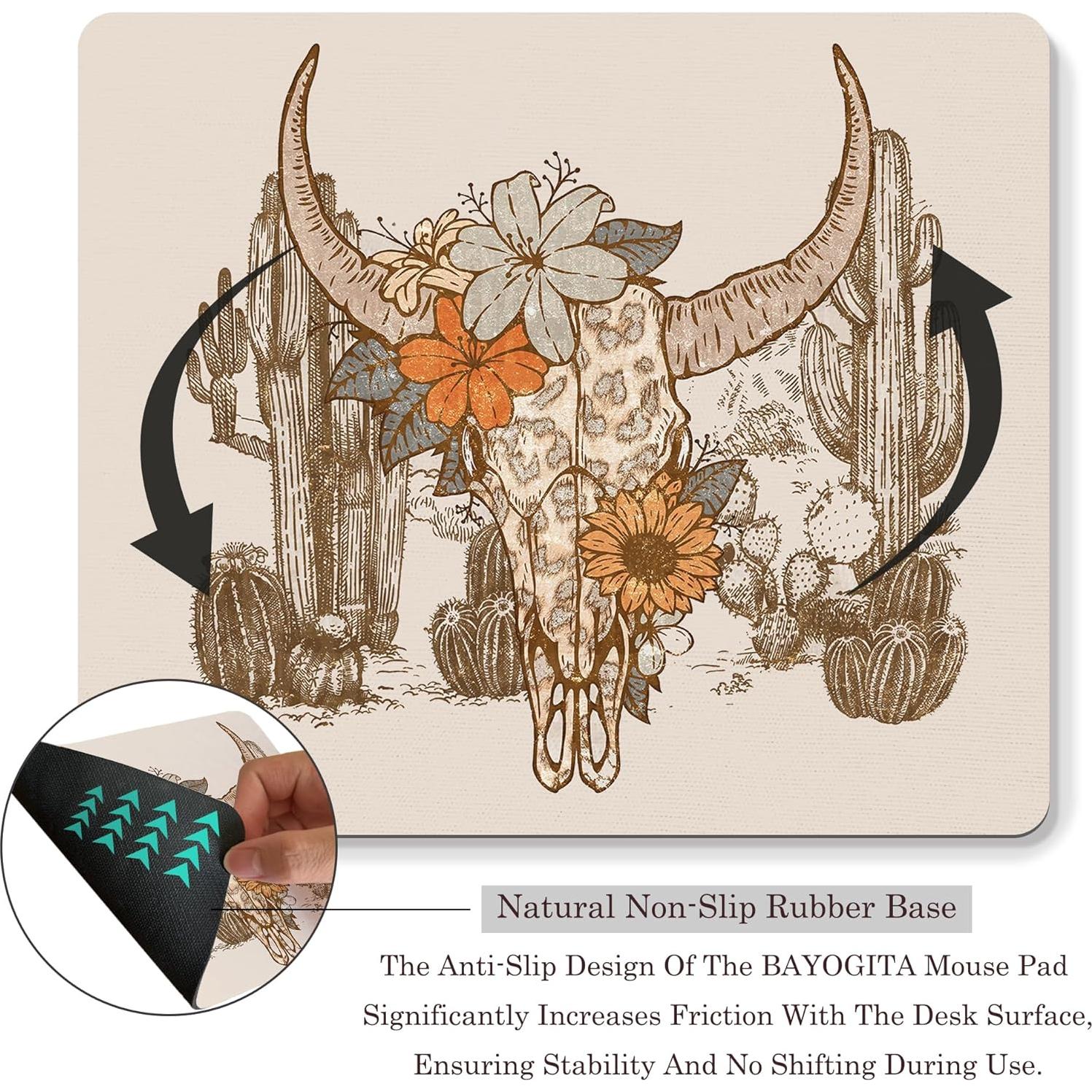 Alfombrilla de Ratón BAYOGITA Vintage Western 24.1x20.3 cm