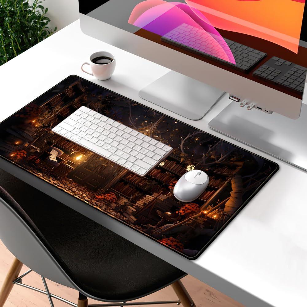 Alfombrilla de Escritorio Grande LuckyCow Vintage 80x40 cm