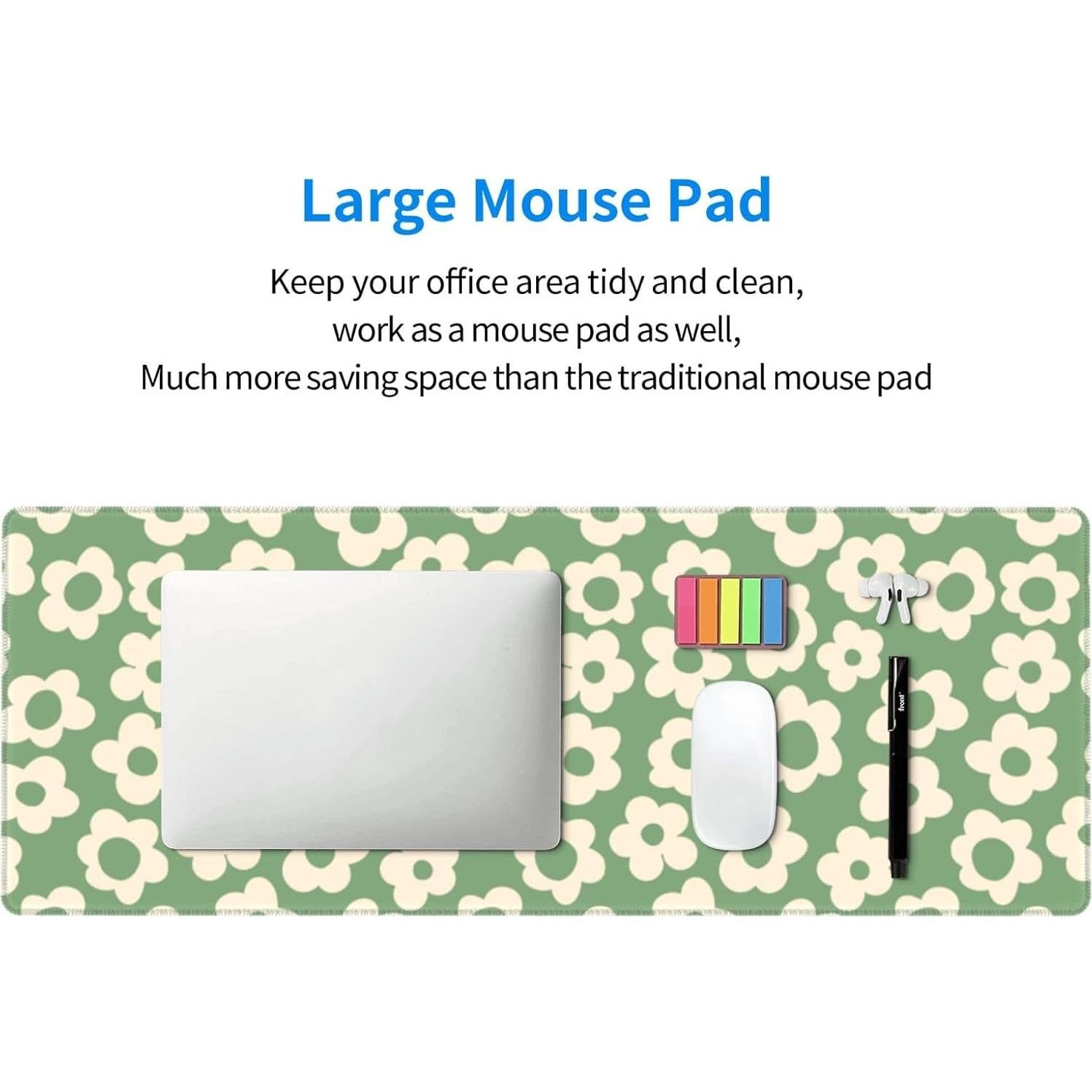 Alfombrilla de Ratón XL SODENK Flores Vintage 80x30 cm