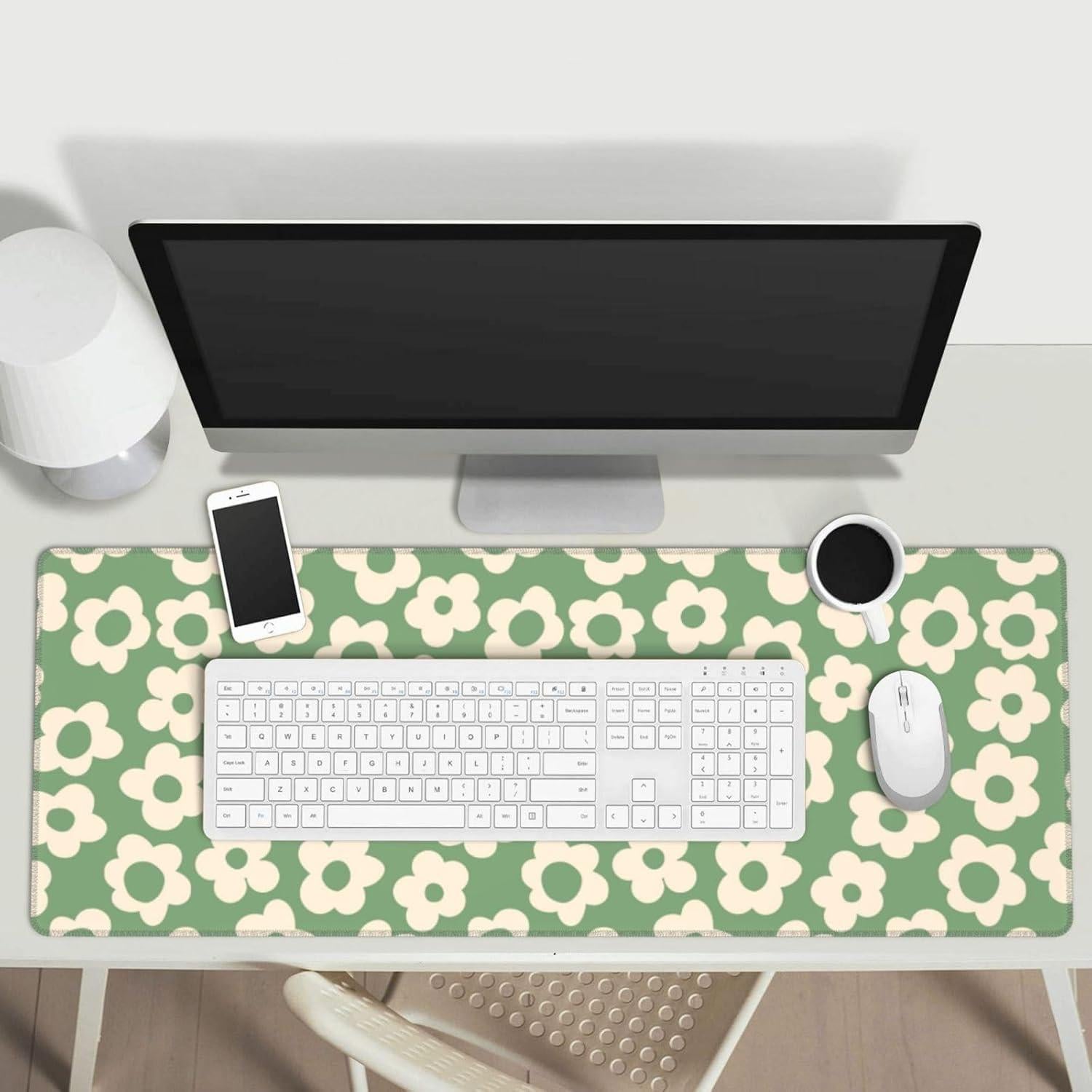 Alfombrilla de Ratón XL SODENK Flores Vintage 80x30 cm