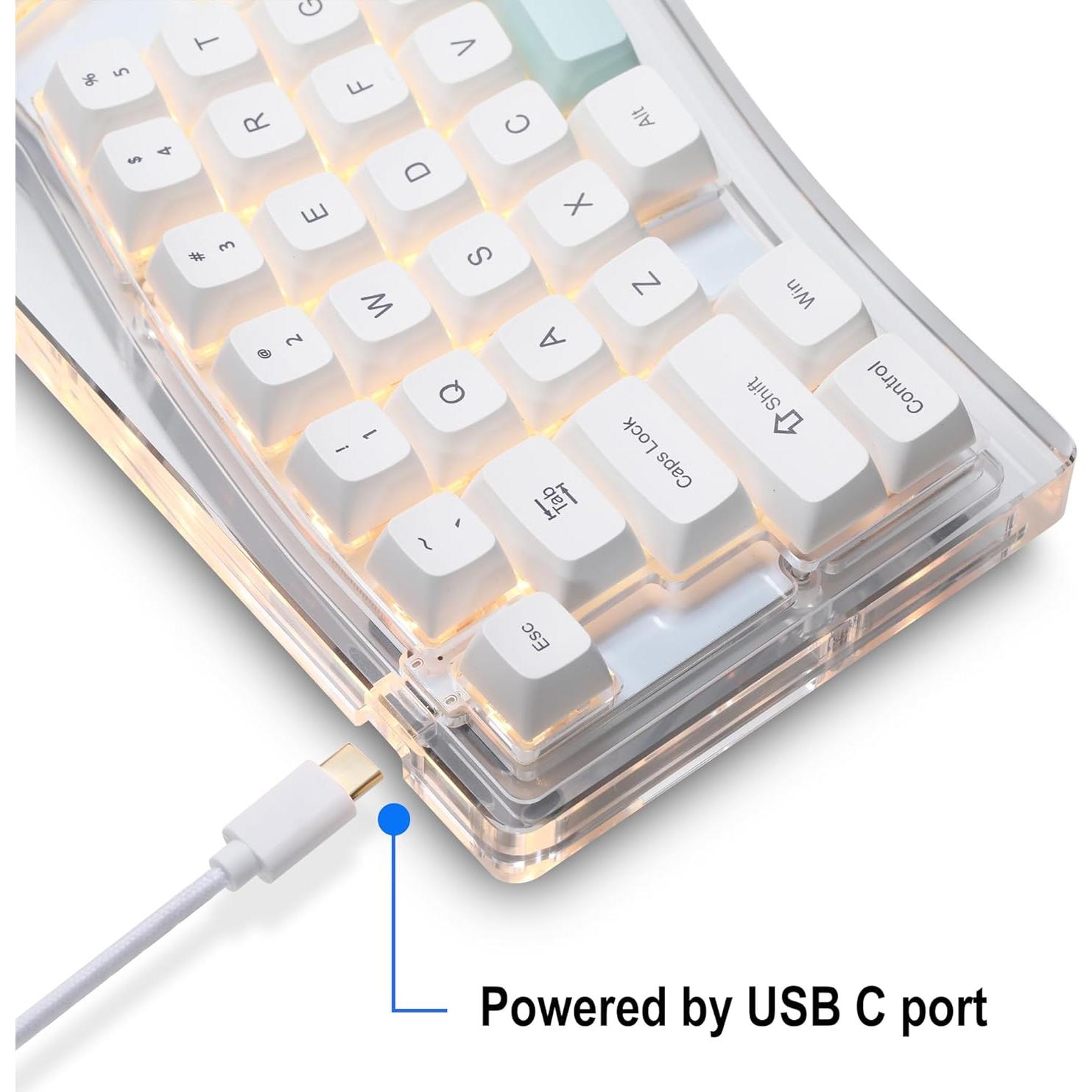 Teclado Mecánico Bluetooth SurnQiee 70% Retroiluminado RGB