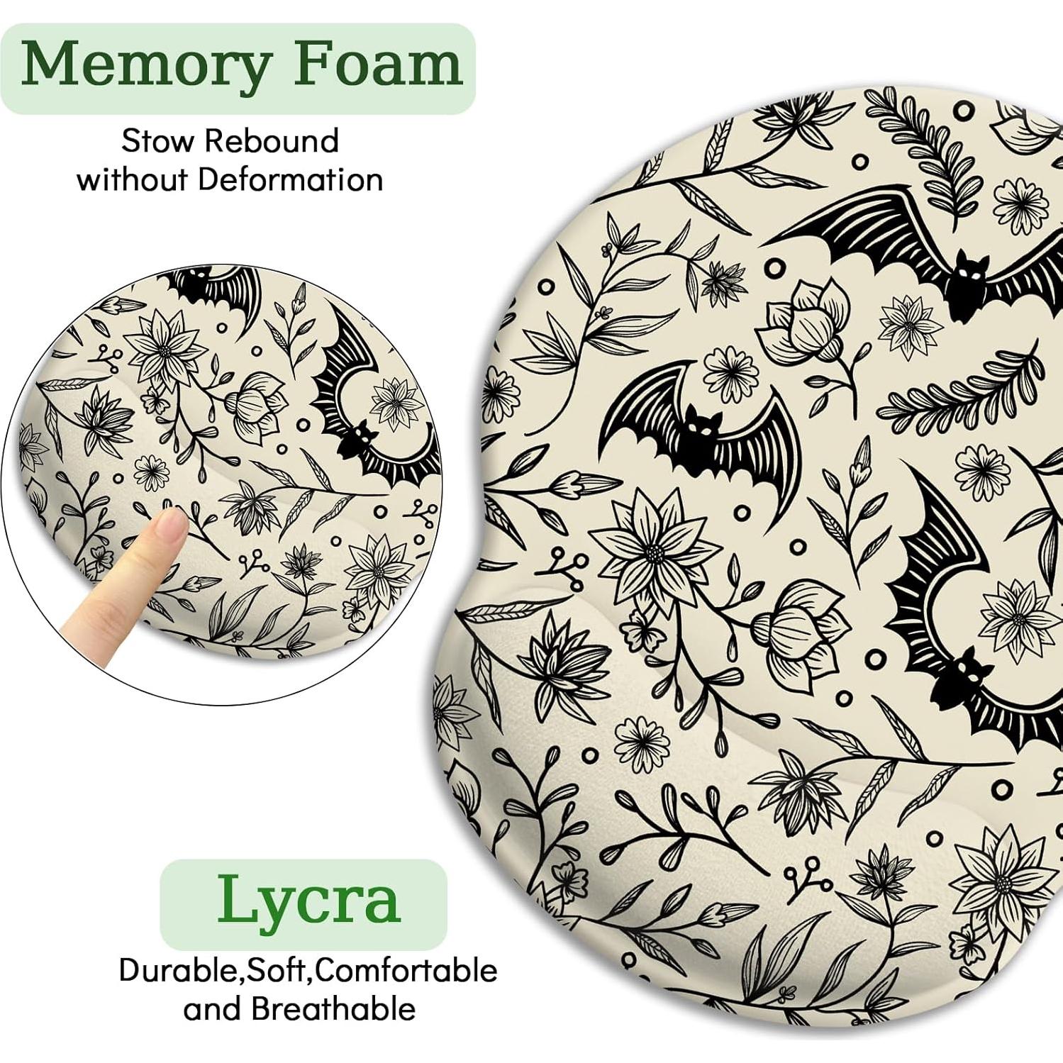 Alfombrilla de Ratón Ergonómica LIMKRIAN Murciélago Gótico