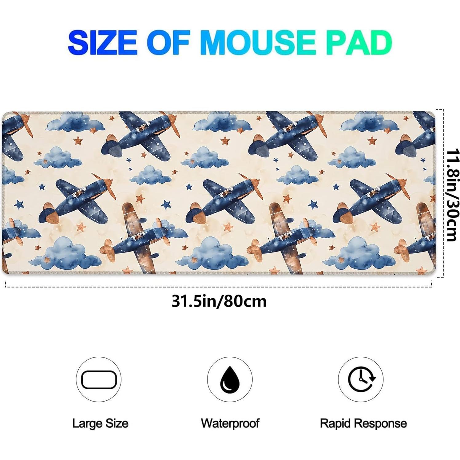 Alfombrilla de Ratón Ti Caldi Aviación 80x30 cm Antideslizante