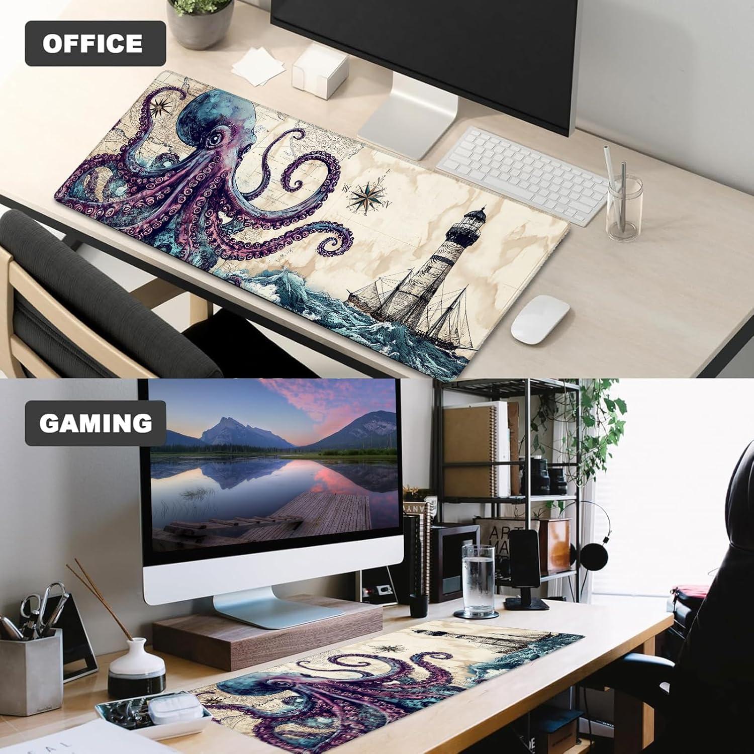 Alfombrilla de Ratón Antideslizante AINORI Pulpo 30.48x80.01cm