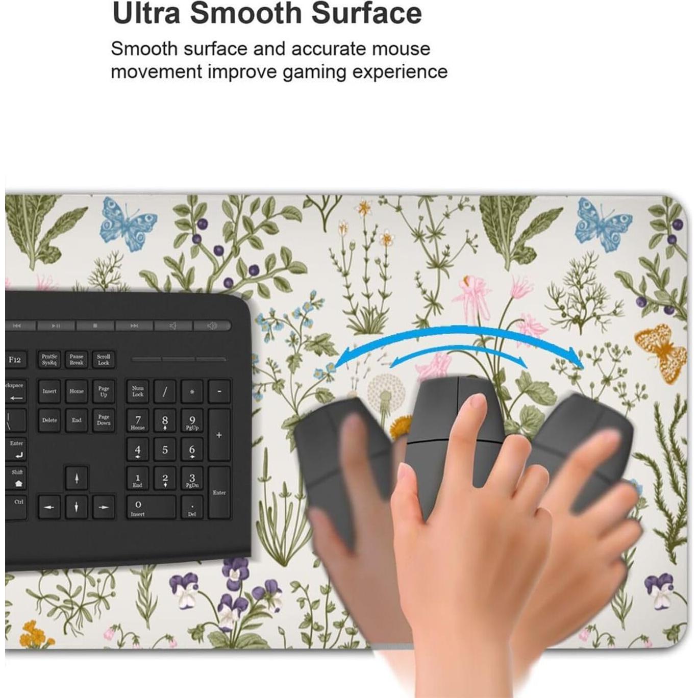 Alfombrilla de Ratón Echoserein XL Floral Vintage 80x30cm