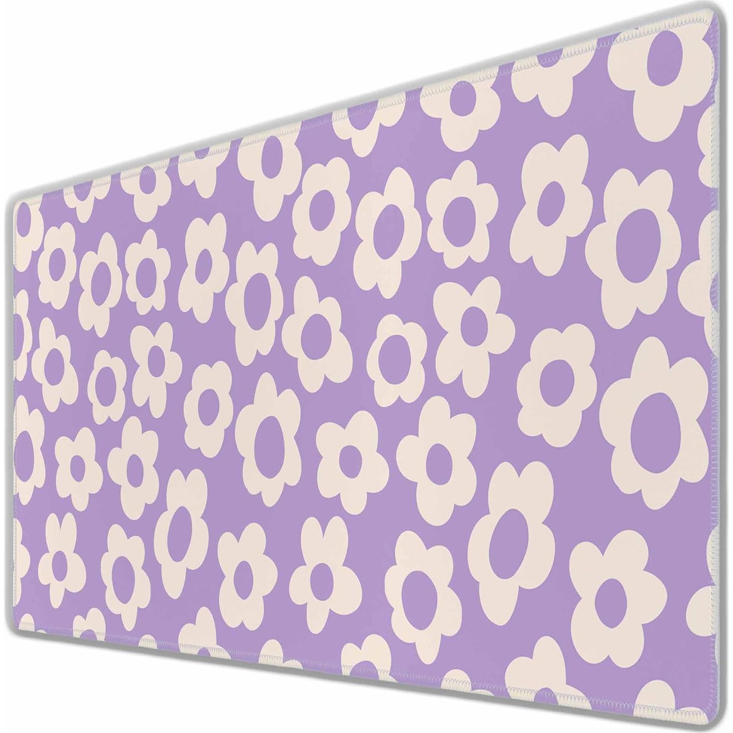 Alfombrilla de Escritorio Y YIHANGBEST Floral 900x400mm Antideslizante