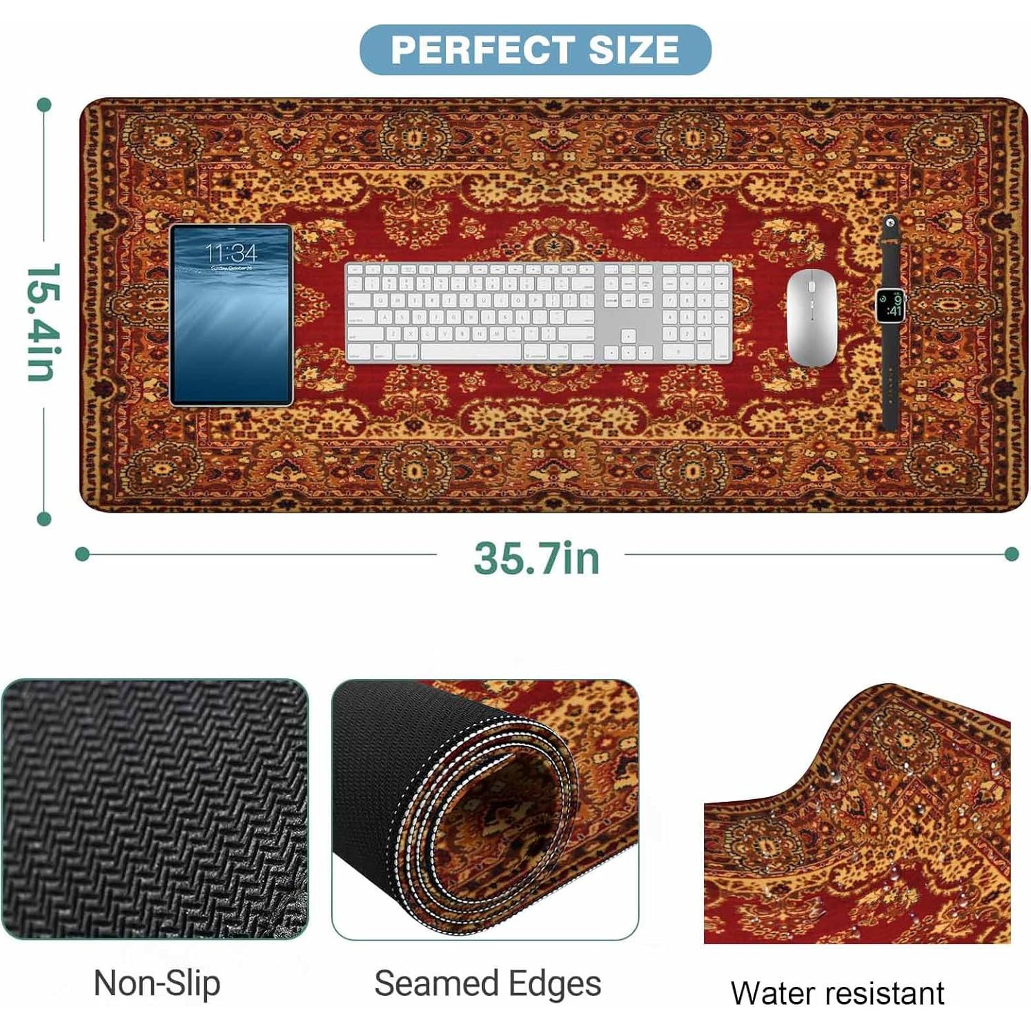 Alfombrilla de Ratón Grande Y YIHANGBEST Boho 90 x 40 cm