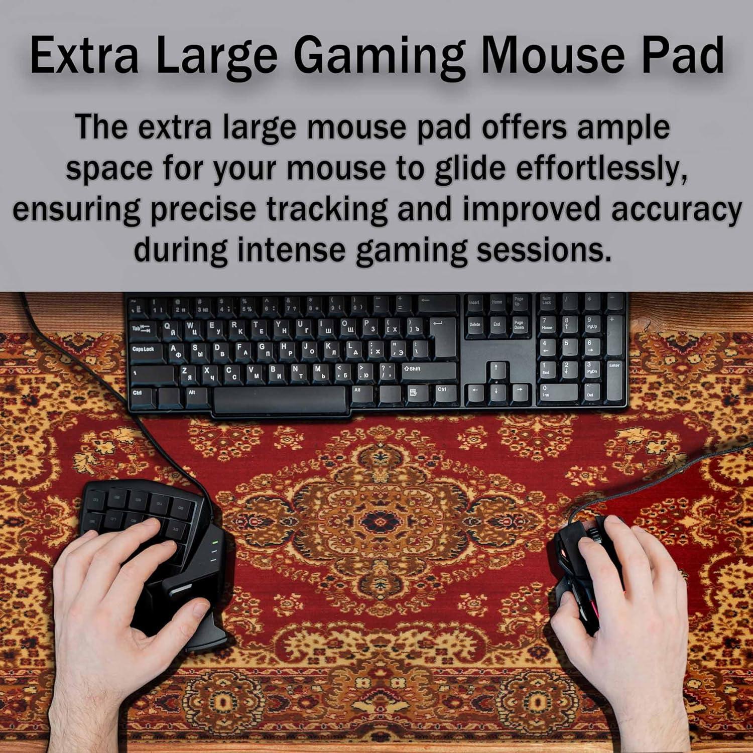 Alfombrilla de Ratón Grande Y YIHANGBEST Boho 90 x 40 cm