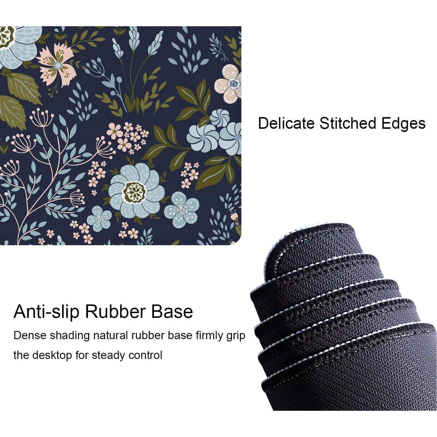 Alfombrilla de Escritorio Wasica Floral XL 800mm x 300mm Antideslizante