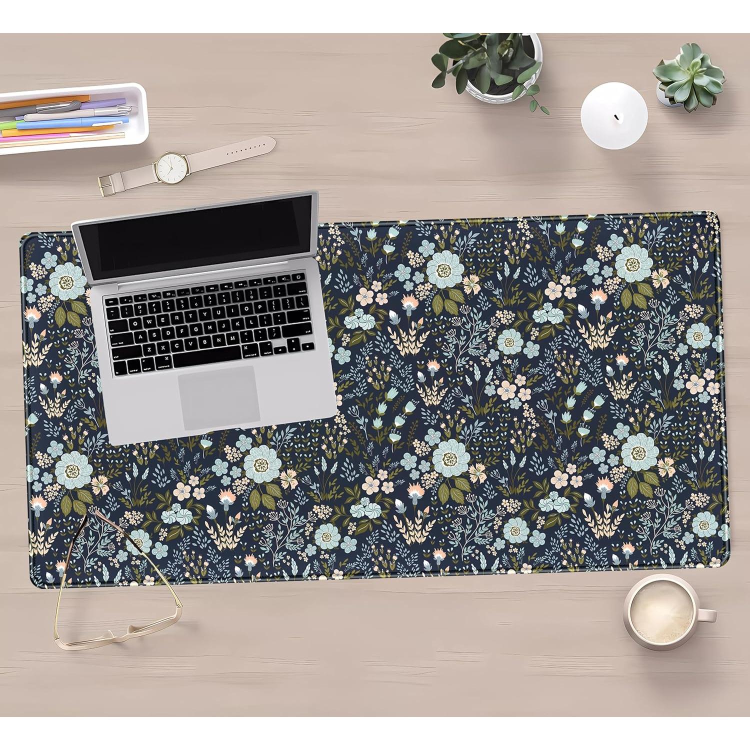 Alfombrilla de Escritorio Grande Mechanical Cattle 80x40 cm Floral