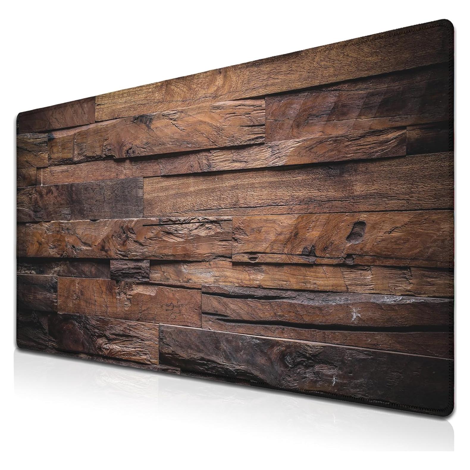 Alfombrilla de Ratón XXL Samgula Madera Oscura 90x40cm Antideslizante