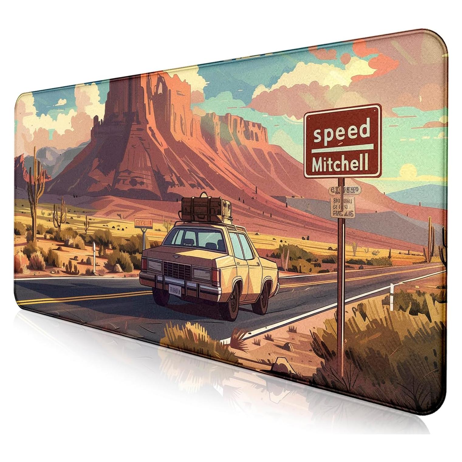 Alfombrilla de Ratón LQFIWSS Camino de Pradera 90x40cm Antideslizante