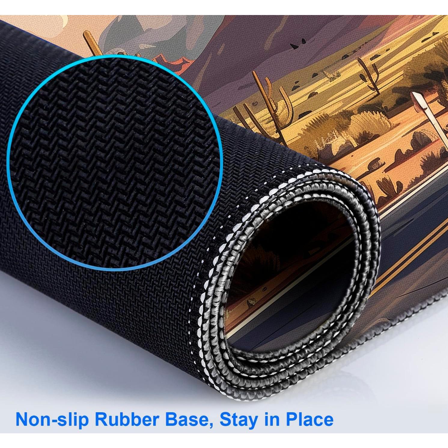 Alfombrilla de Ratón LQFIWSS Camino de Pradera 90x40cm Antideslizante